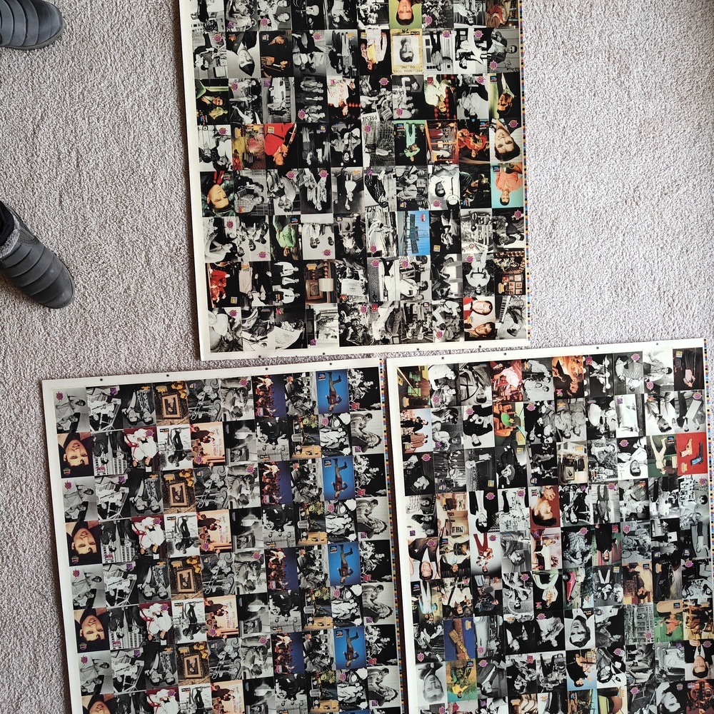 Set of Elvis Presley uncut picture collage